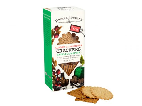 Thomas J Fudge’s Almond & Cranberry/Hazelnut & Apple Crackers